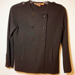 Tory Burch x Nautical Brown Cardigan